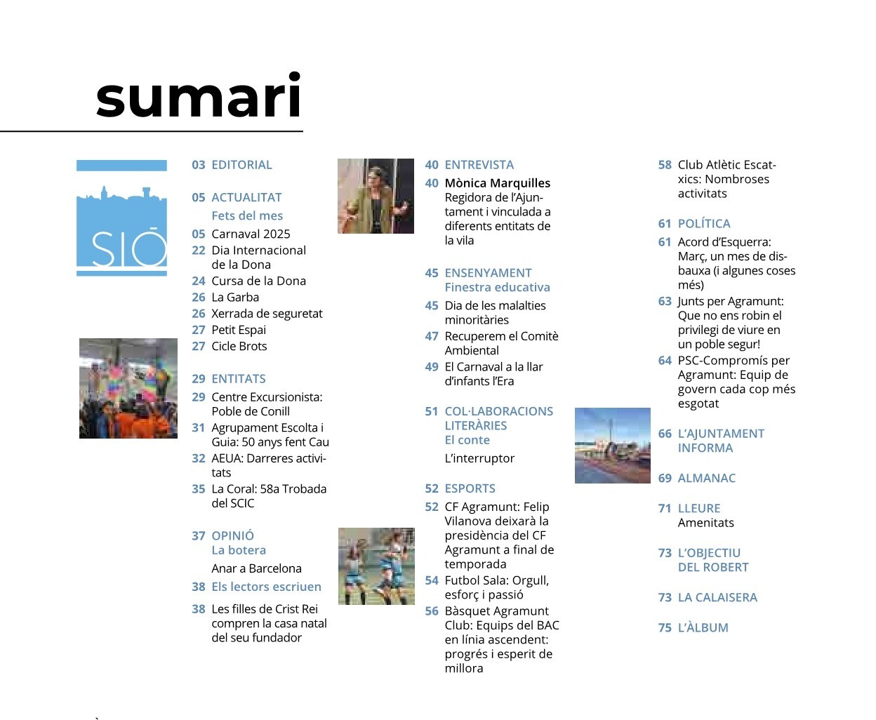 Sumari del mes de març de 2025