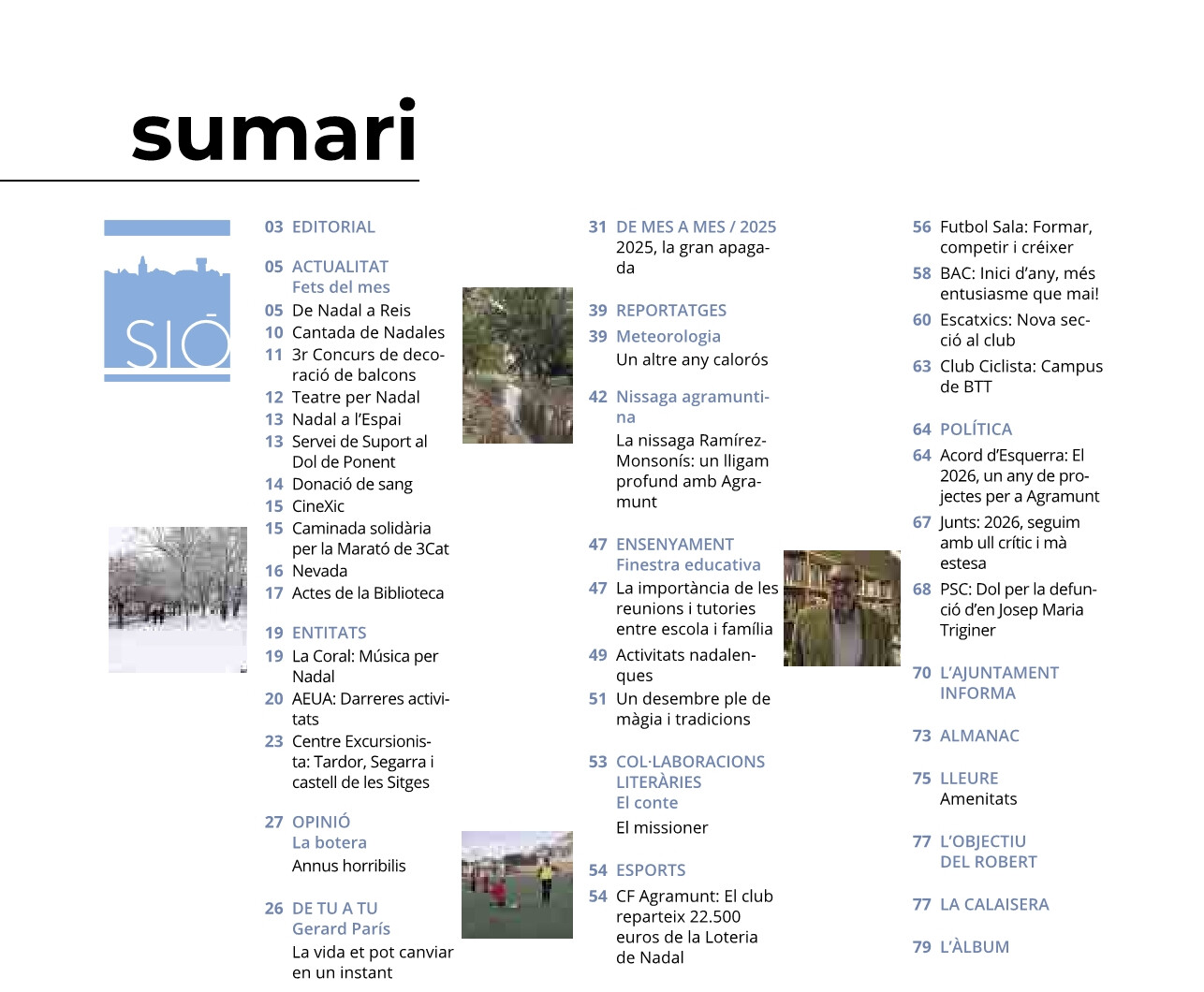 Sumari Gener 2026
