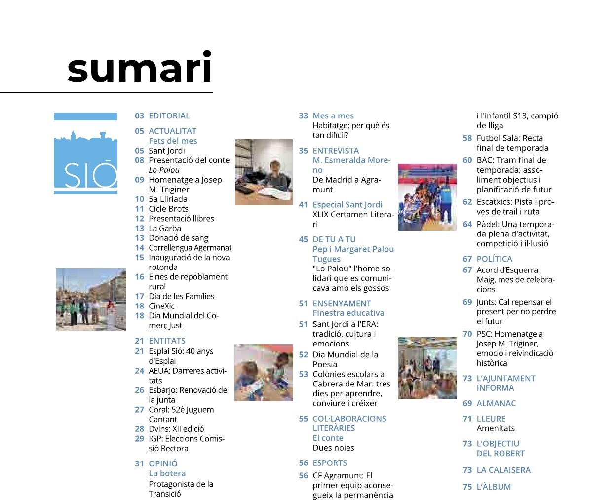 Sumari Maig de 2026