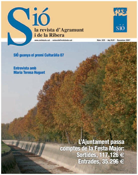 Sió 525. Novembre 2007