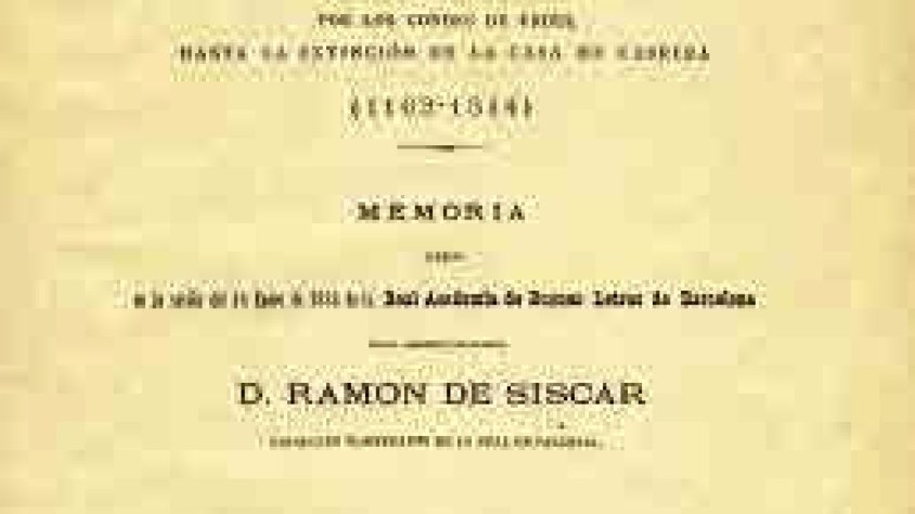 Carta de Població que Ramon de Siscar va llegir el 1884 a la Real Academia de Buenas Letras de Barcelona.
