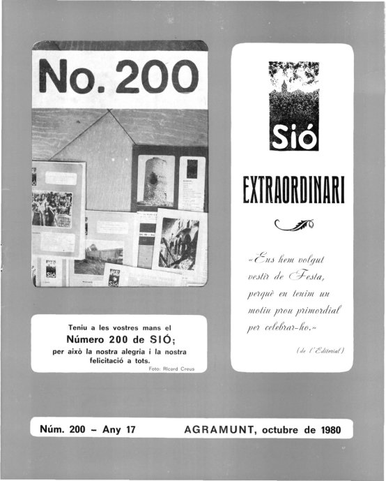 Sió 200. Octubre 1980