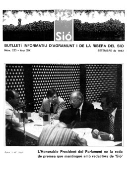 Sió 223. Setembre 1982
