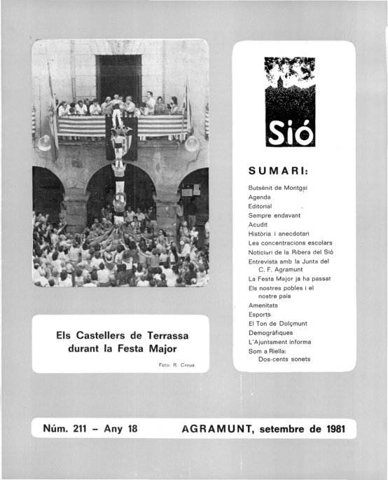 Sió 211. Setembre 1981