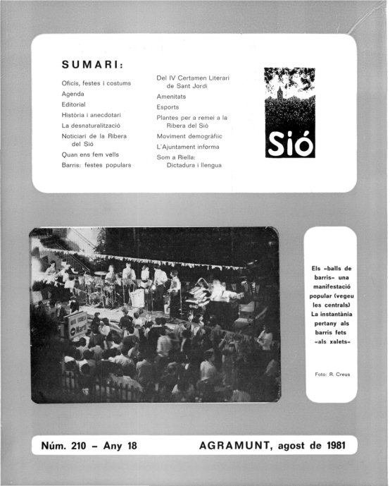 Sió 210. Agost 1981