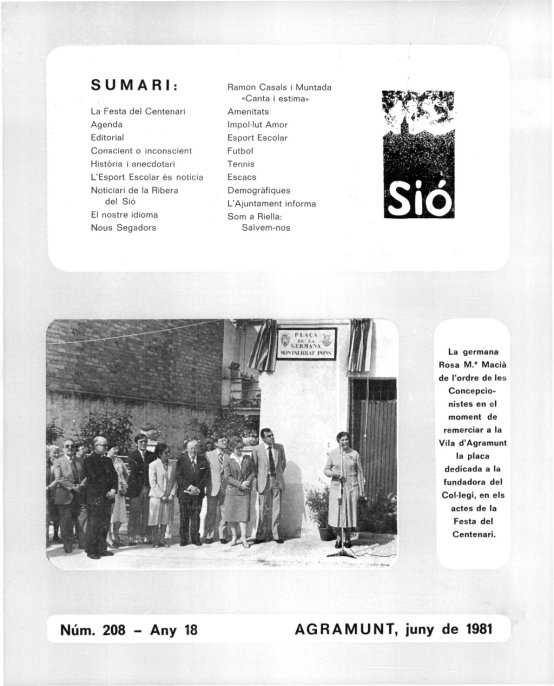 Sió 208. Juny 1981