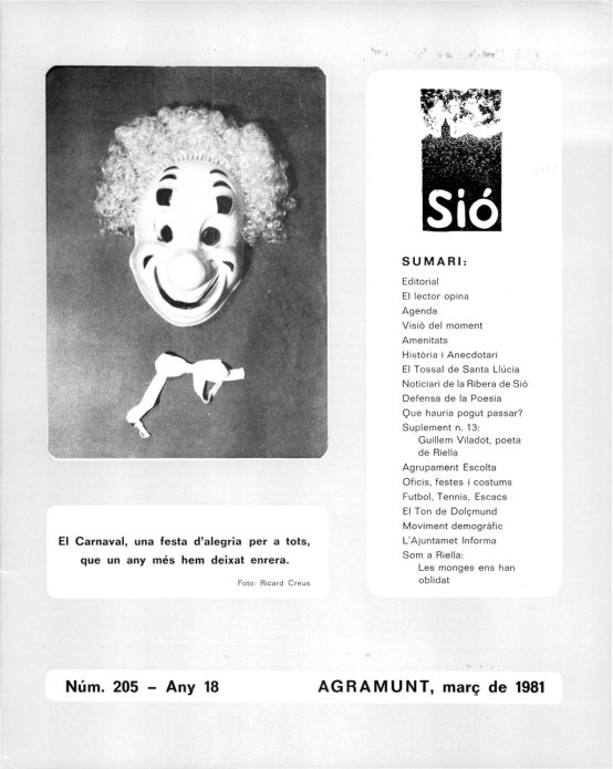 Sió 205. Març 1981