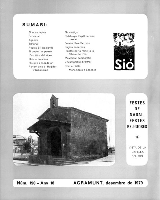 Sió 190. Desembre 1979