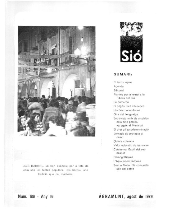Sió 186. Agost 1979