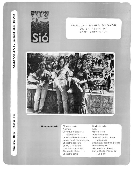 Sió 185. Juliol 1979