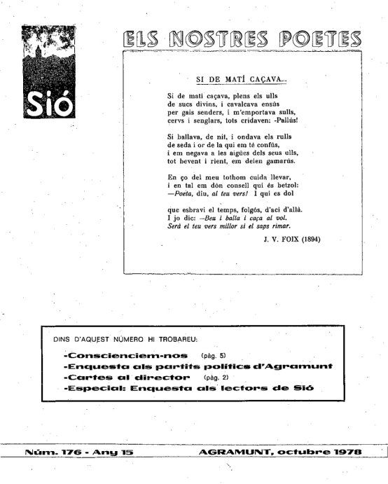 Sió 176. Octubre 1978