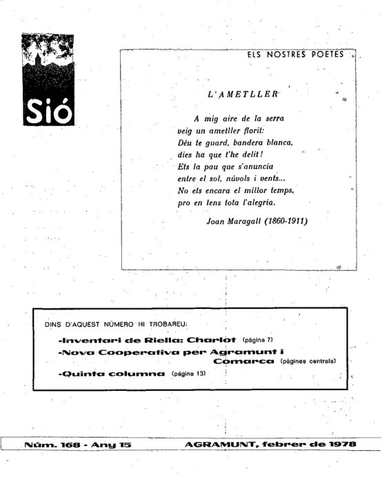 Sió 168. Febrer 1978