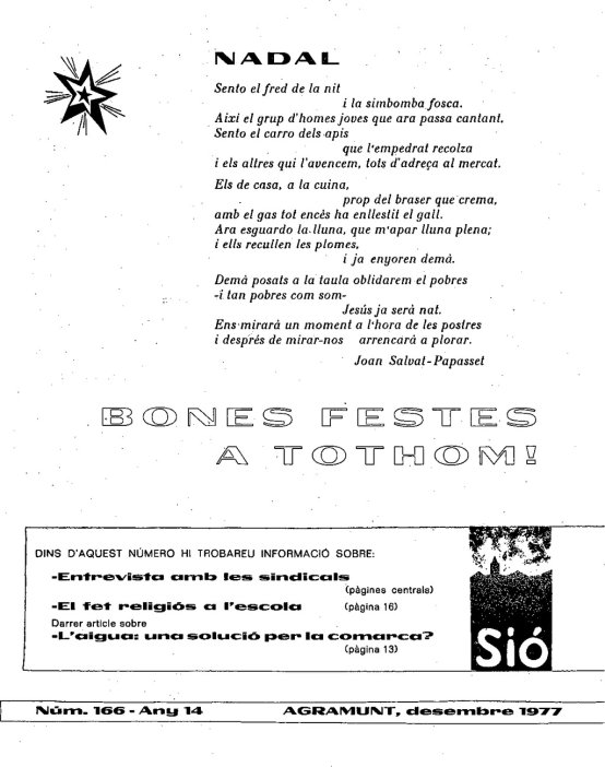 Sió 166. Desembre 1977