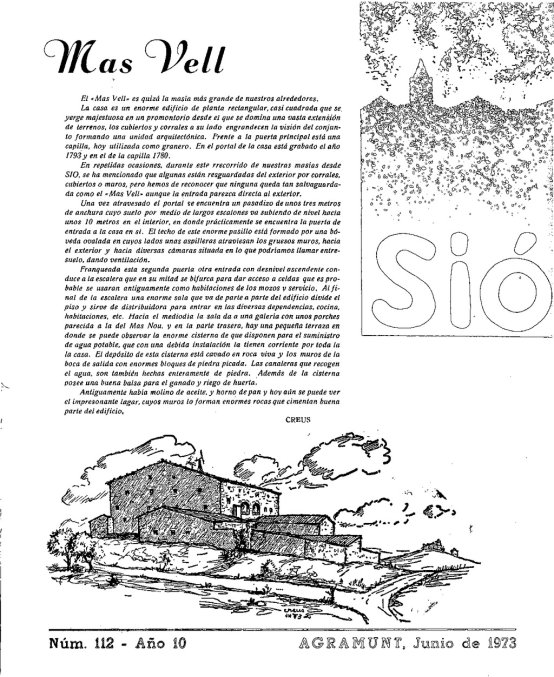Sió 112. Juny 1973