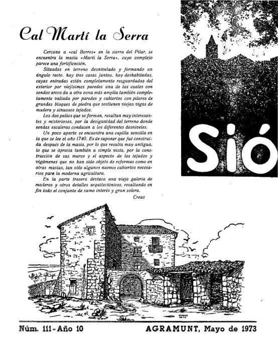 Sió 111. Maig 1973