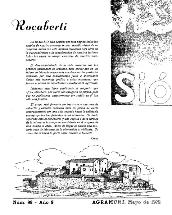 Sió 99. Maig 1972
