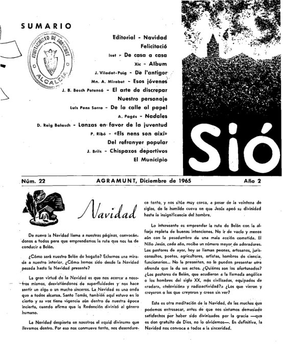 Sió 22. Desembre 1965