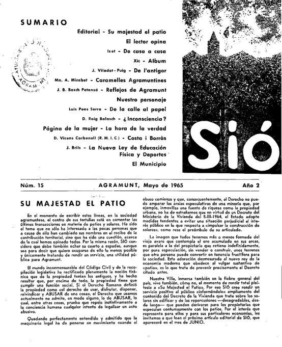 Sió 15. Maig 1965