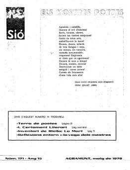 Sió 171. Maig 1978