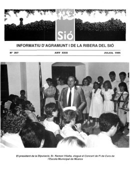 Sió 257. Juliol 1985