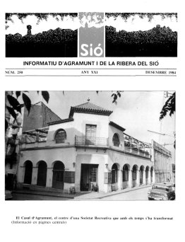 Sió 250. Desembre 1984