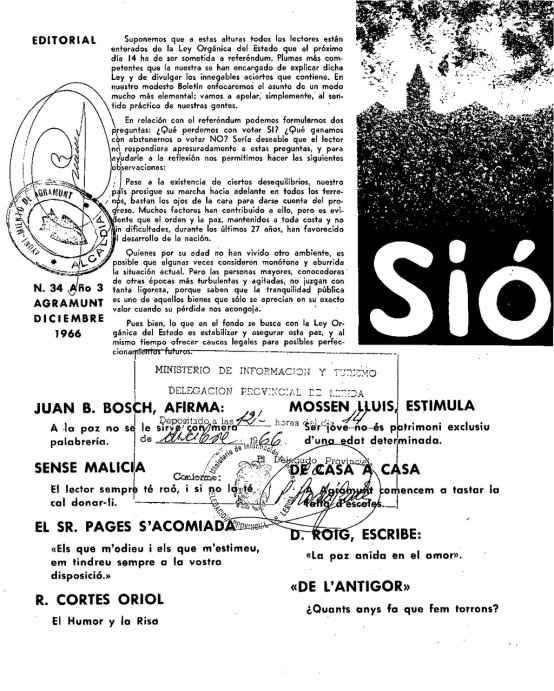 Sió 34. Desembre 1966
