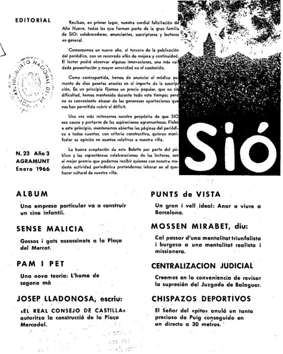 Sió 23. Gener 1966