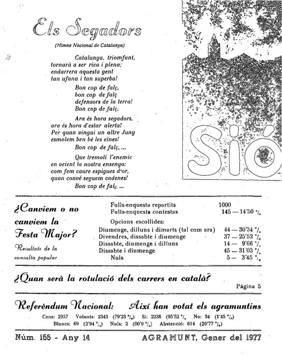 Sió 155. Gener 1977