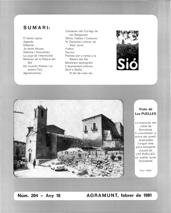 Sió 204. Febrer 1981