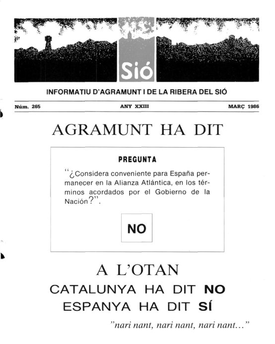Sió 265. Març 1986