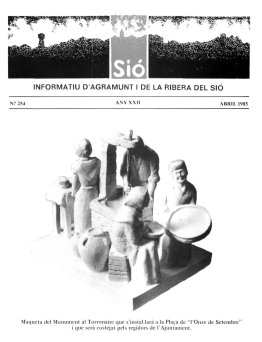 Sió 254. Abril 1985