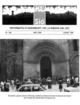 Sió 258. Agost 1985