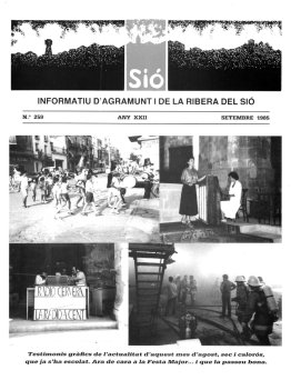 Sió 259. Setembre 1985