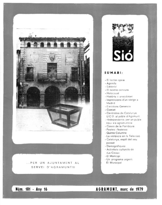 Sió 181. Març 1979