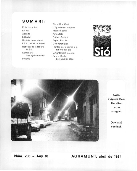 Sió 206. Abril 1981