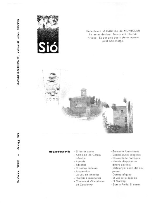 Sió 182. Abril 1979