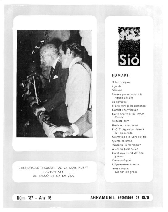 Sió 187. Setembre 1979