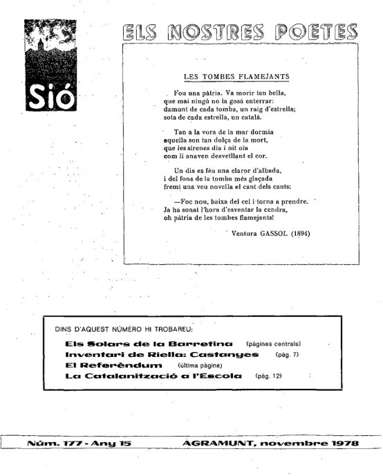 Sió 177. Novembre 1978