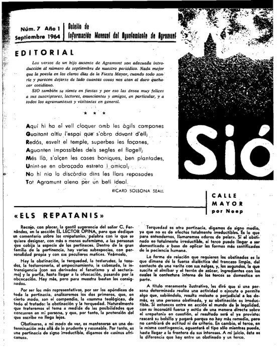 Sió 7. Setembre 1964