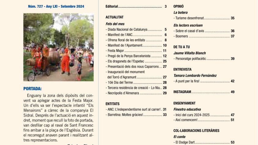 Sumari Sió setembre 2024