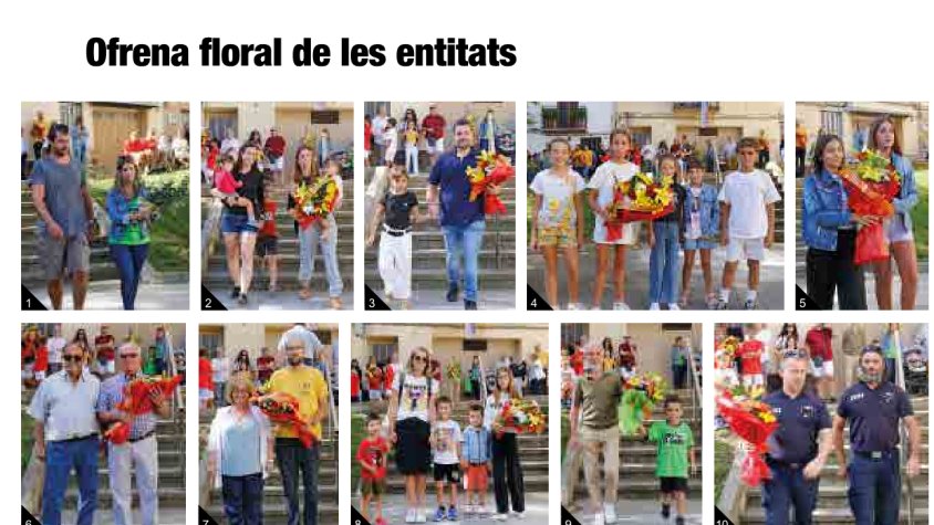 Ofrena floral d'entitats